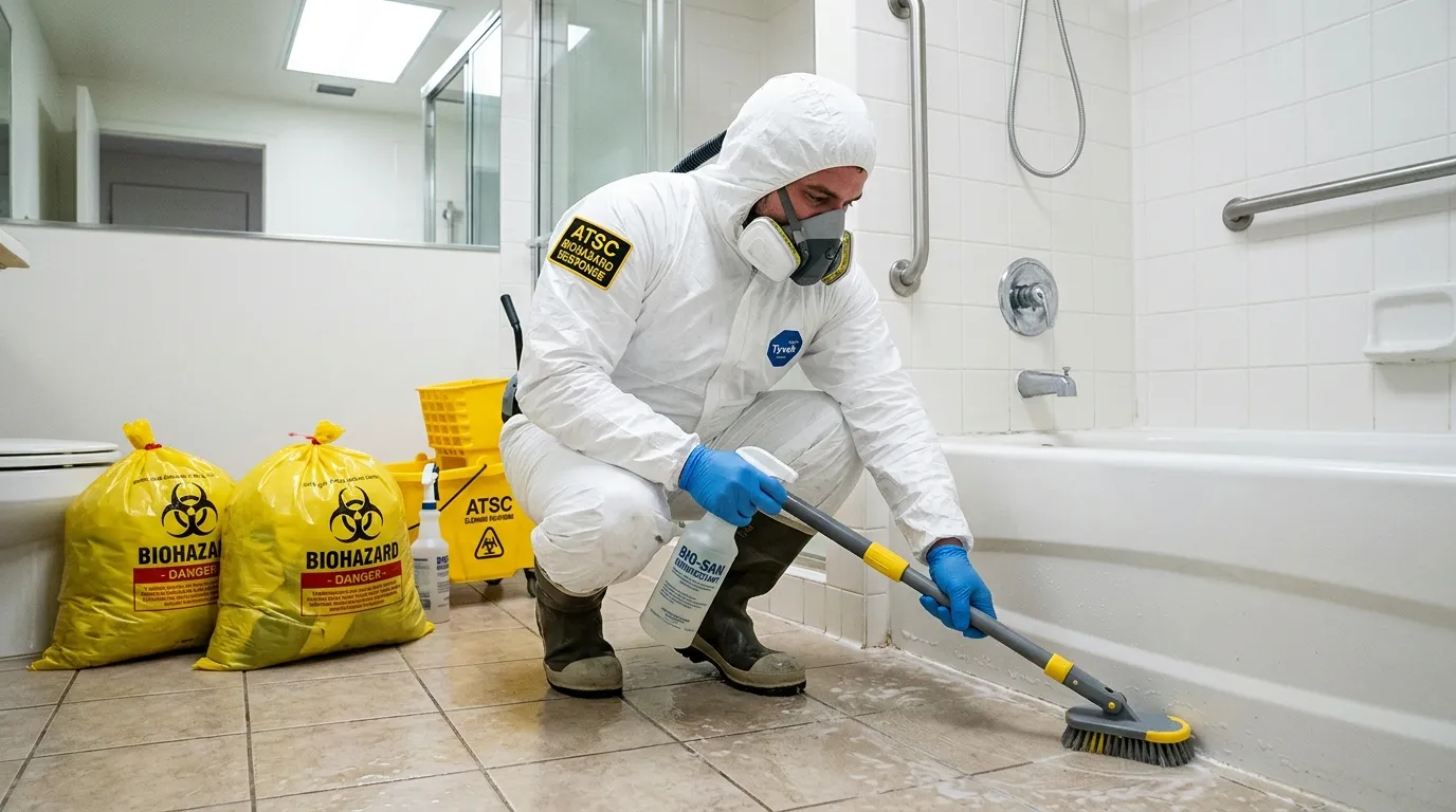 Decontamination equipment deployed for Blood Cleanup in Conway